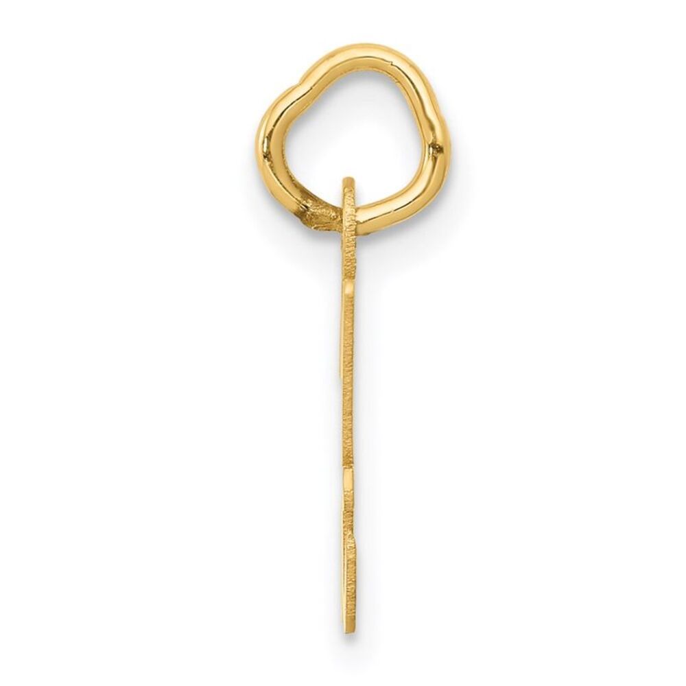 Kazi Luxury 14k Yellow Gold Small Script Letter H… - image 2